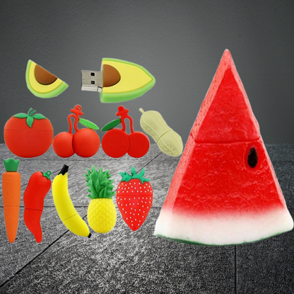 Fruit-Themed USB Flash Drives With Various Capacities