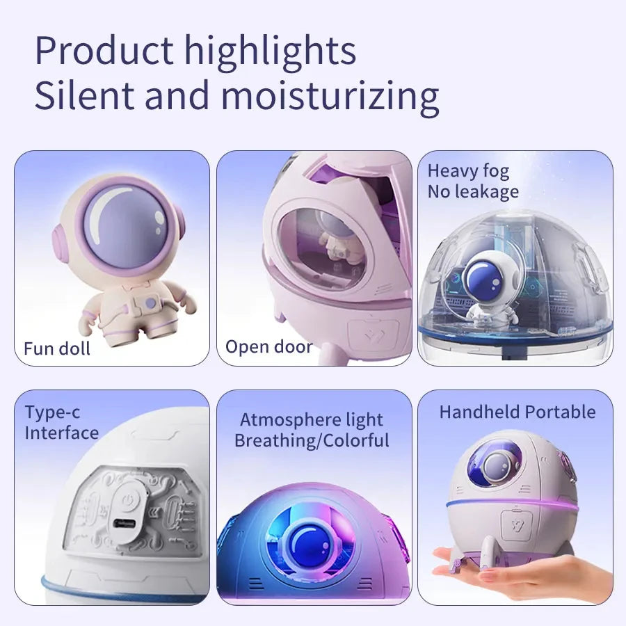 Rechargeable Humidifier with LED Lights