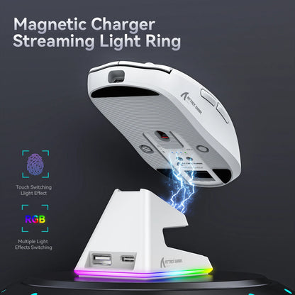 Gaming Mouse with RGB Touch & Tri-Mode Connectivity