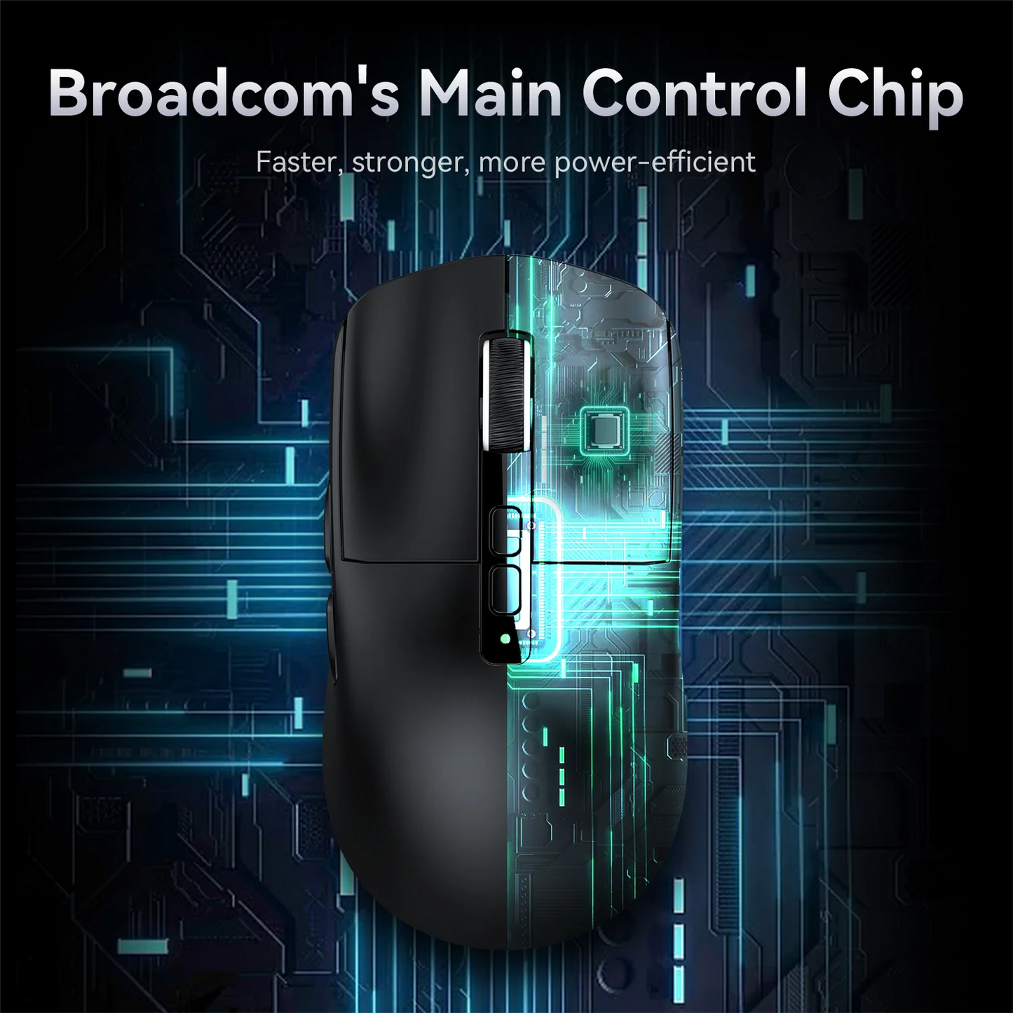 Gaming Mouse with RGB Touch & Tri-Mode Connectivity