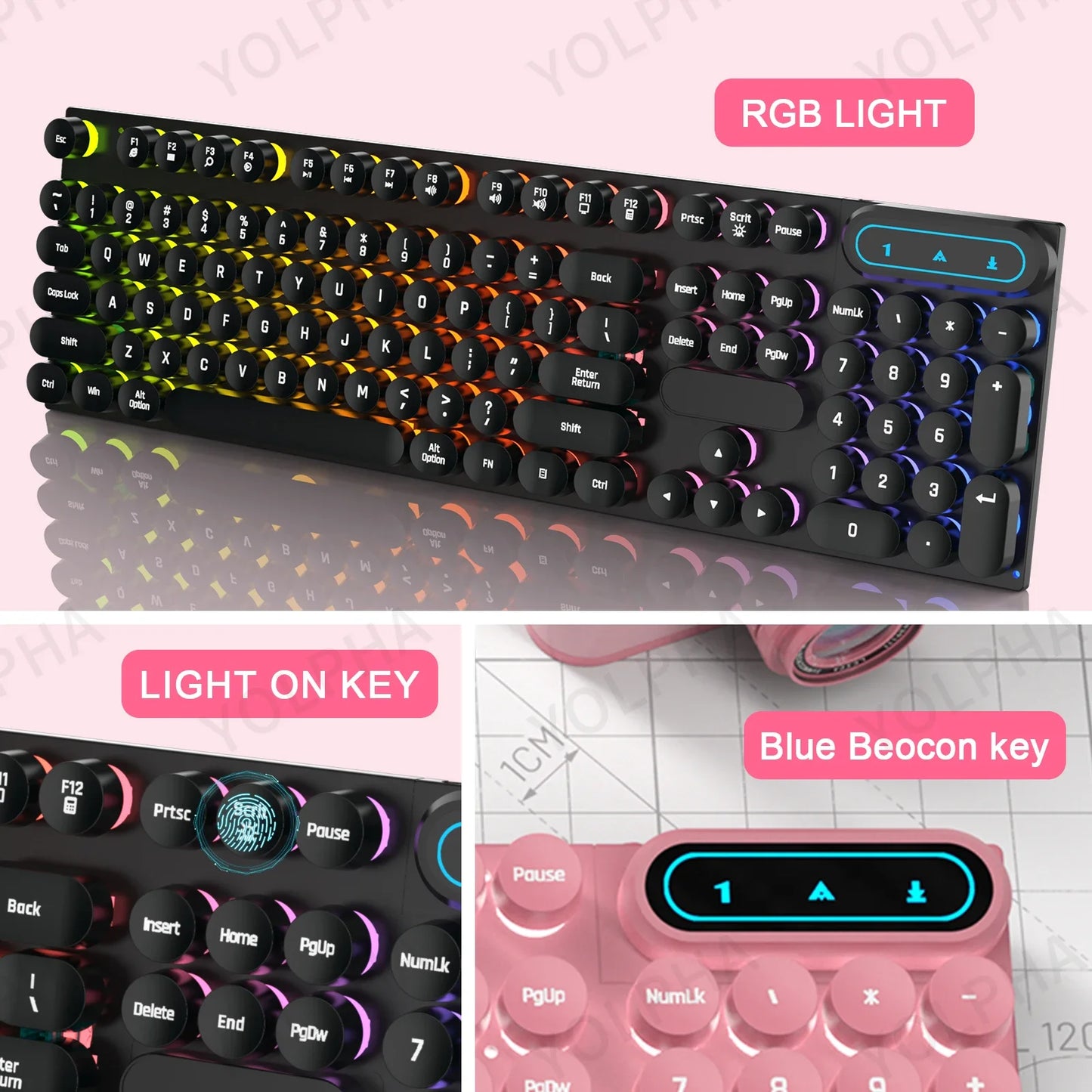 ProGlow 104-Key Keyboard